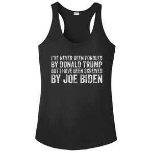 But I Have Been Screwed By Joe Biden Ladies PosiCharge Competitor Racerback Tank