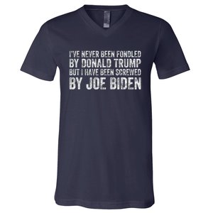 But I Have Been Screwed By Joe Biden V-Neck T-Shirt