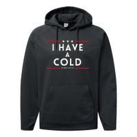 Biden I Have A Cold 2024 Election Presidential Debate Performance Fleece Hoodie