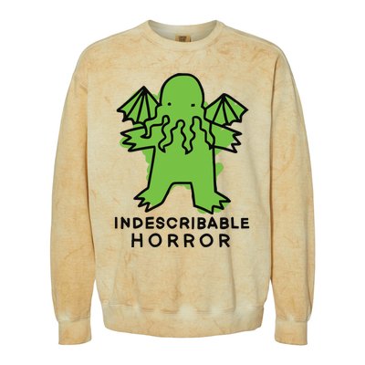 Beetlemoses Indescribable Horror Colorblast Crewneck Sweatshirt