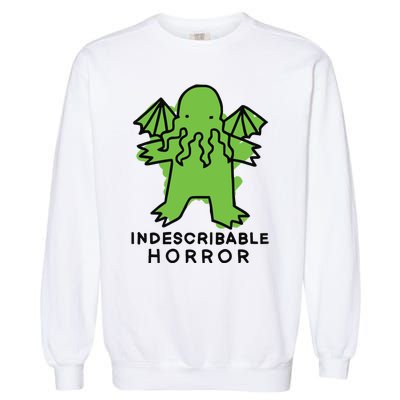 Beetlemoses Indescribable Horror Garment-Dyed Sweatshirt