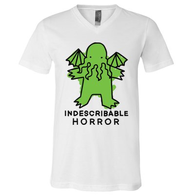 Beetlemoses Indescribable Horror V-Neck T-Shirt