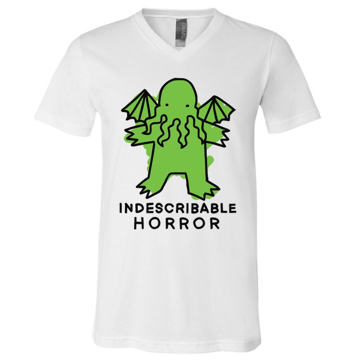 Beetlemoses Indescribable Horror V-Neck T-Shirt