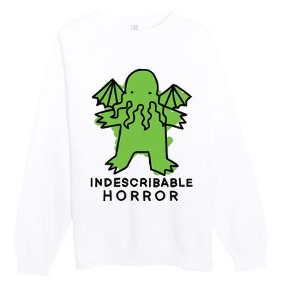 Beetlemoses Indescribable Horror Premium Crewneck Sweatshirt