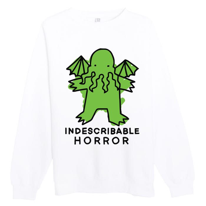 Beetlemoses Indescribable Horror Premium Crewneck Sweatshirt