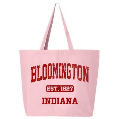 Bloomington Indiana IN Vintage State Athletic Style 25L Jumbo Tote