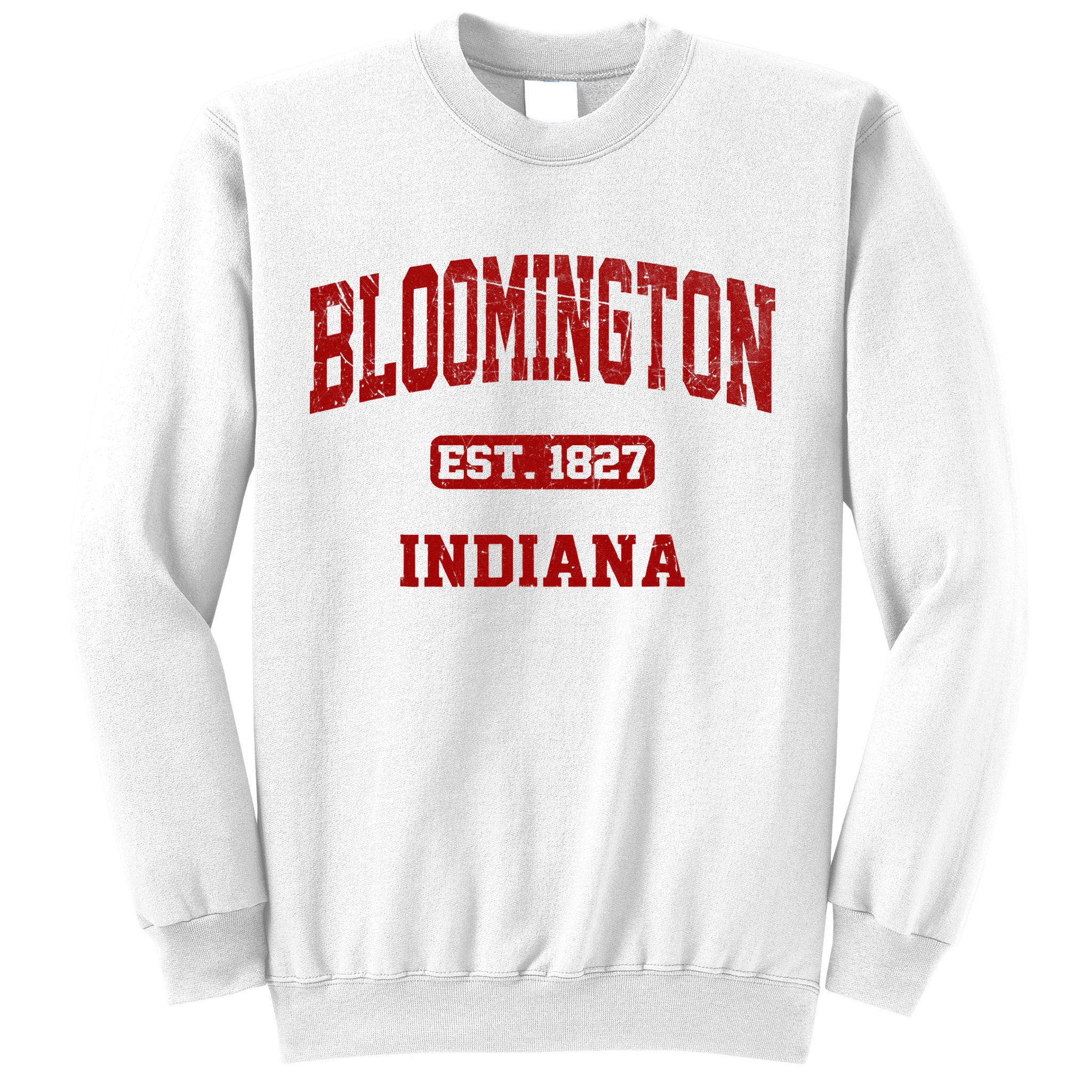 Bloomington Indiana IN Vintage State Athletic Style Sweatshirt
