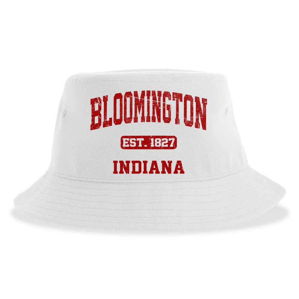 Bloomington Indiana IN Vintage State Athletic Style Sustainable Bucket Hat