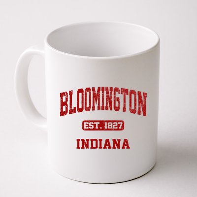Bloomington Indiana IN Vintage State Athletic Style Mug