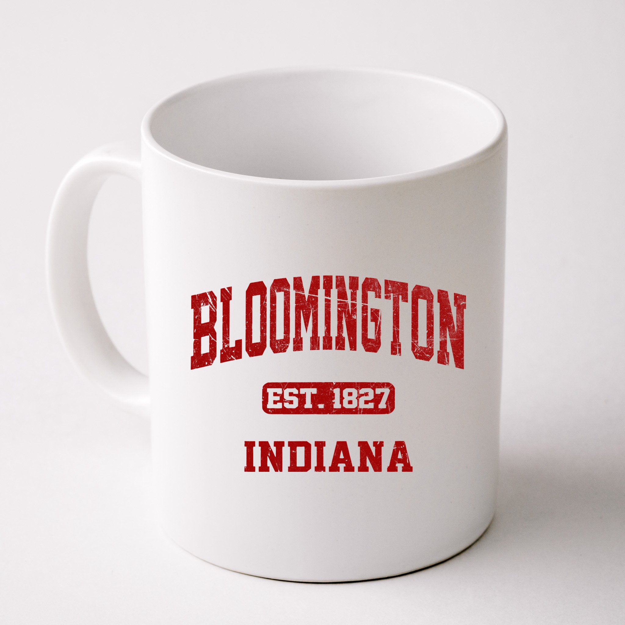 Bloomington Indiana IN Vintage State Athletic Style Mug