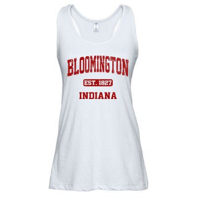 Bloomington Indiana IN Vintage State Athletic Style Ladies Essential Flowy Tank