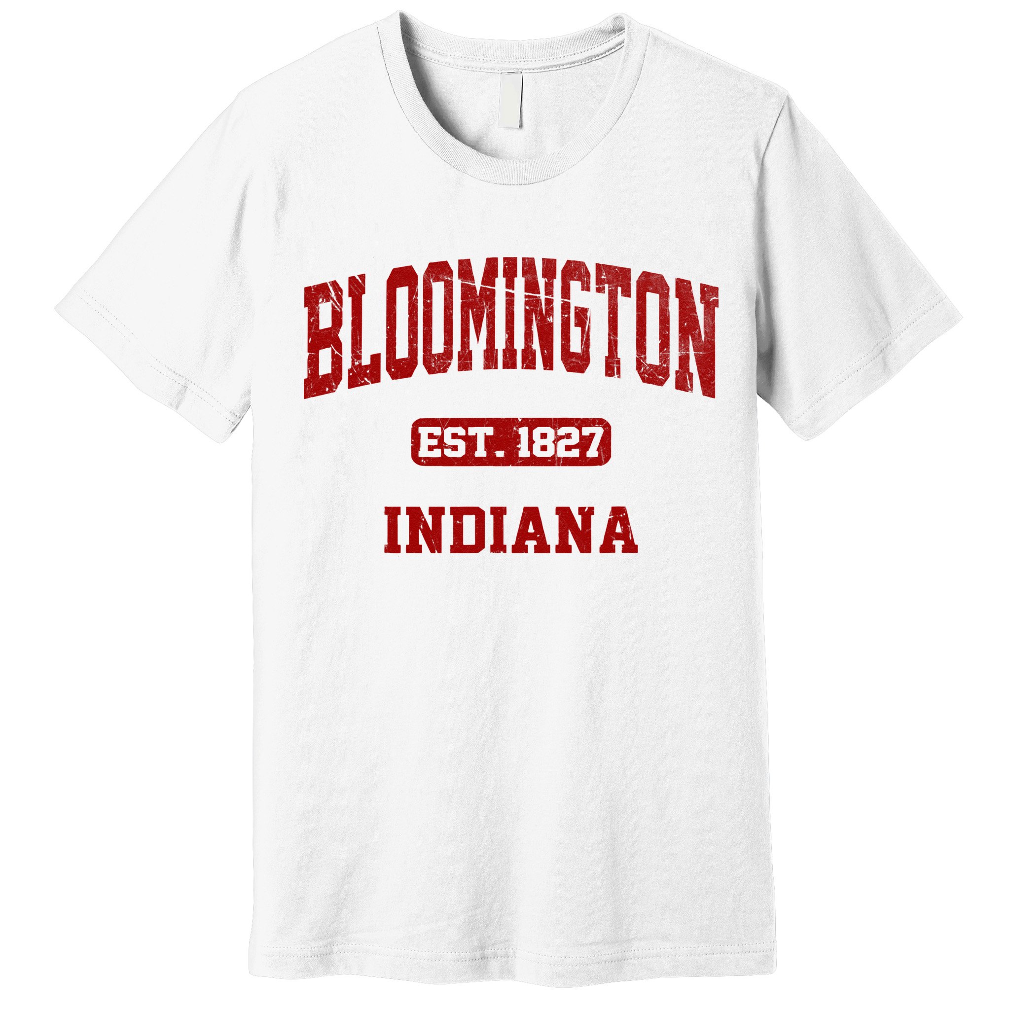 Bloomington Indiana IN Vintage State Athletic Style Premium T-Shirt