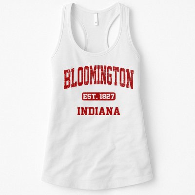 Bloomington Indiana IN Vintage State Athletic Style Womens Tank Top