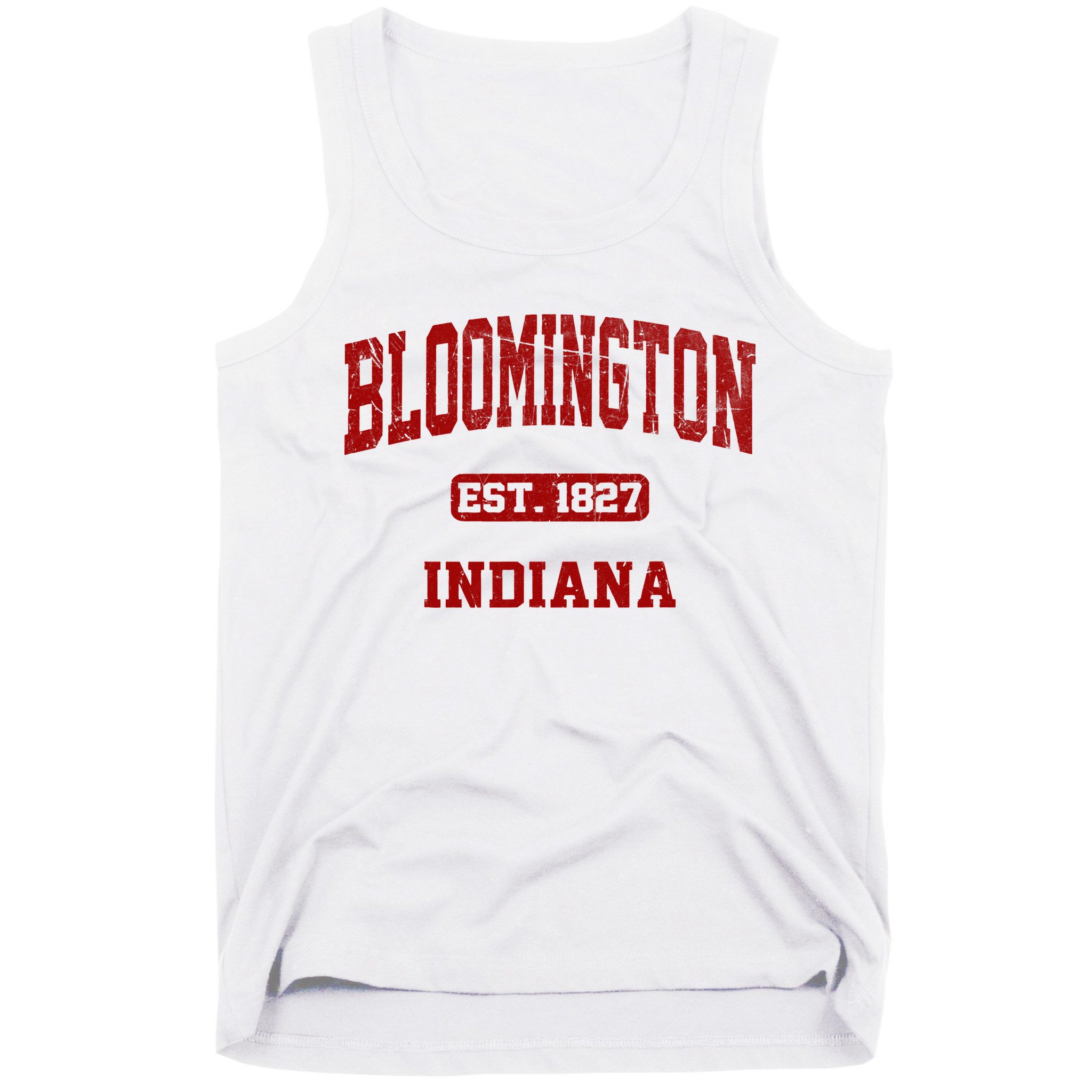 Bloomington Indiana IN Vintage State Athletic Style Tank Top