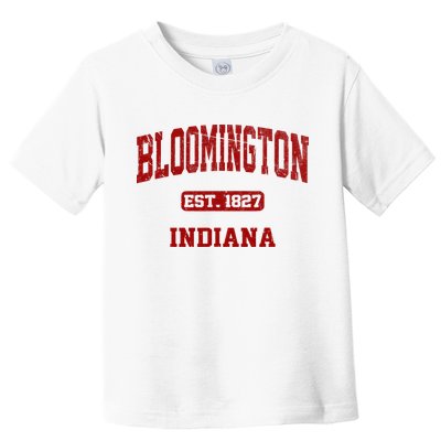 Bloomington Indiana IN Vintage State Athletic Style Toddler T-Shirt