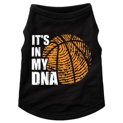 Basketball Its In My DNA Fingerprint Funny Basketball Doggie Tank