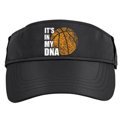 Basketball Its In My DNA Fingerprint Funny Basketball Adult Drive Performance Visor