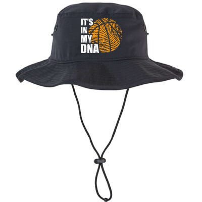 Basketball Its In My DNA Fingerprint Funny Basketball Bucket Hat