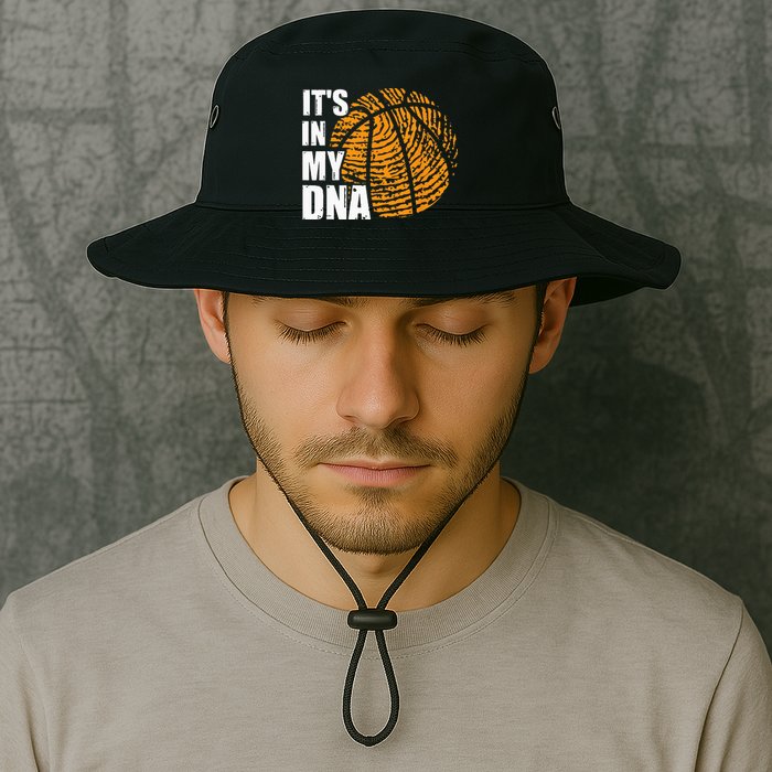 Basketball Its In My DNA Fingerprint Funny Basketball Bucket Hat