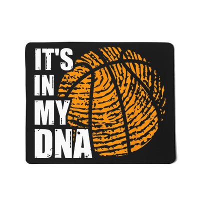 Basketball Its In My DNA Fingerprint Funny Basketball Mousepad