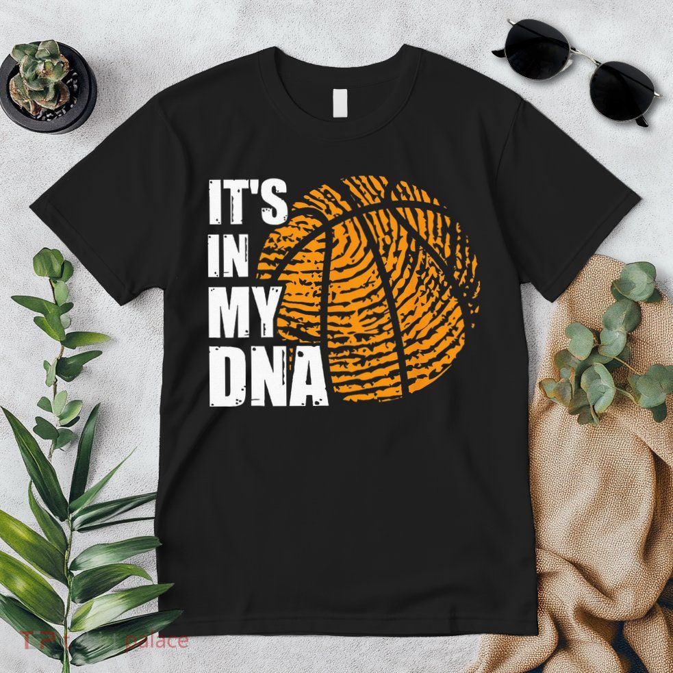 Basketball Its In My DNA Fingerprint Funny Basketball Premium T-Shirt