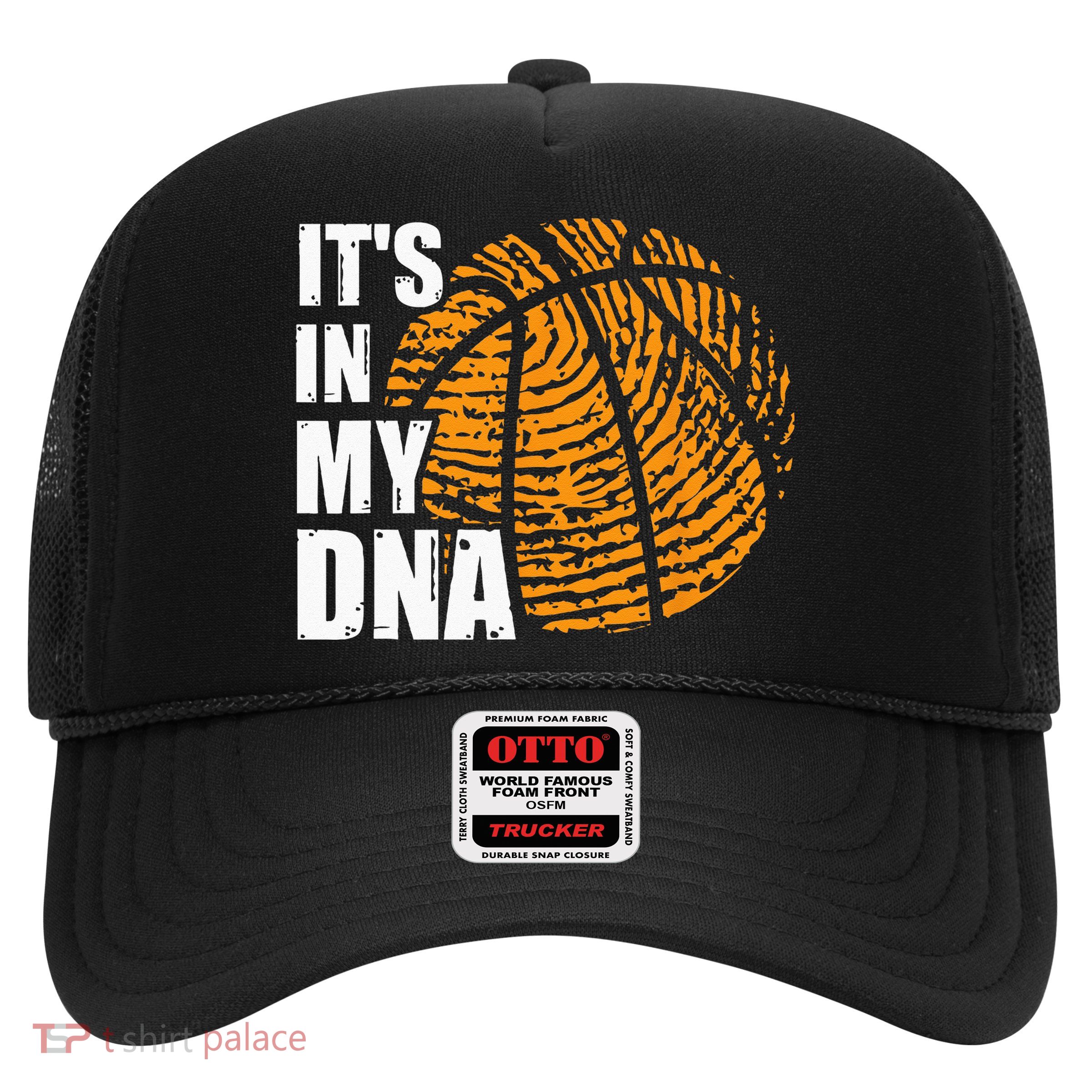 Basketball Its In My DNA Fingerprint Funny Basketball Trucker Hat