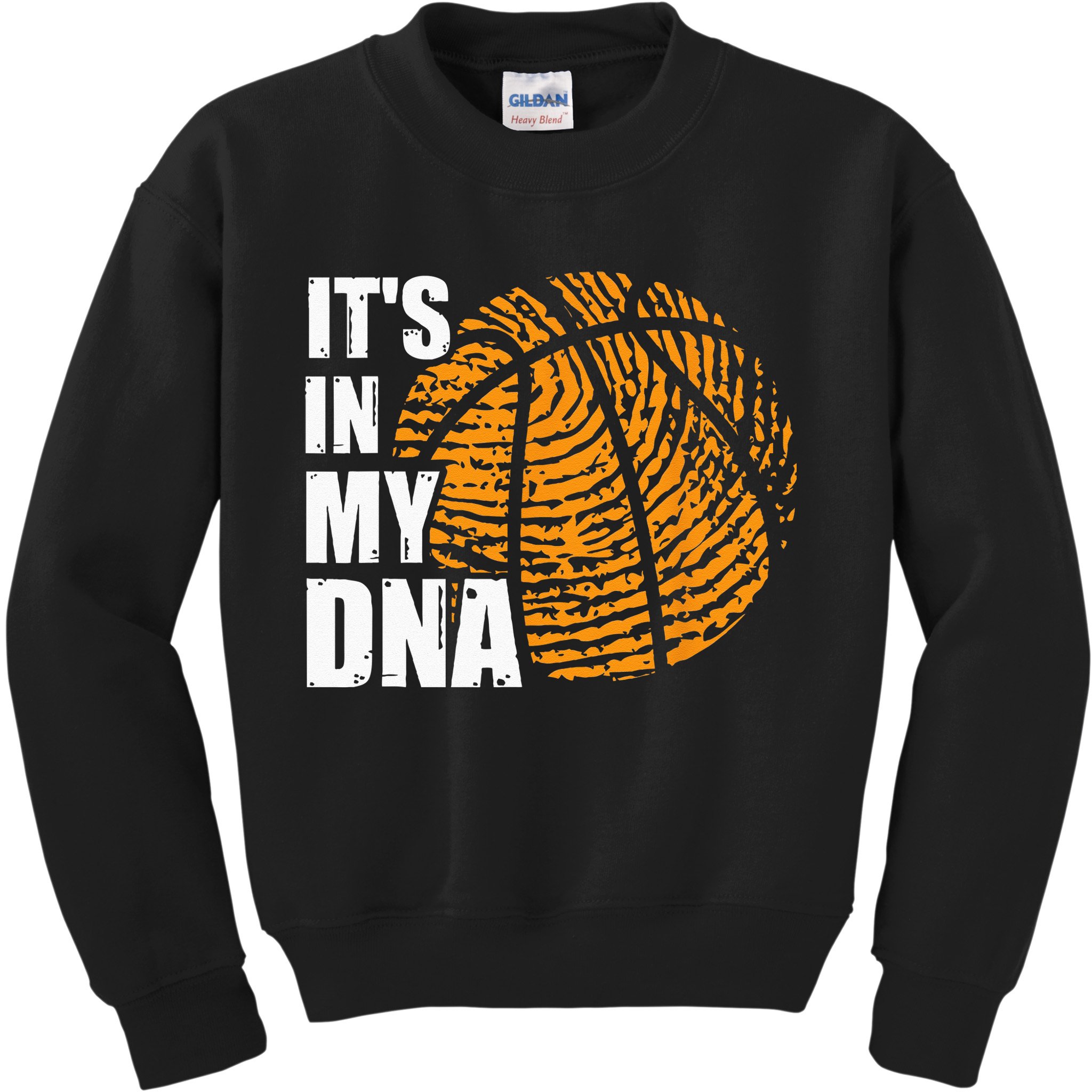 Basketball Its In My DNA Fingerprint Funny Basketball Kids Sweatshirt