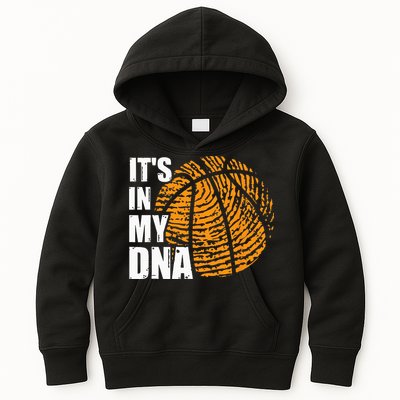Basketball Its In My DNA Fingerprint Funny Basketball Kids Hoodie