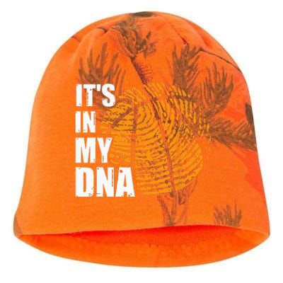 Basketball Its In My DNA Fingerprint Funny Basketball Kati - Camo Knit Beanie