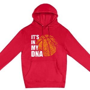 Basketball Its In My DNA Fingerprint Funny Basketball Premium Pullover Hoodie