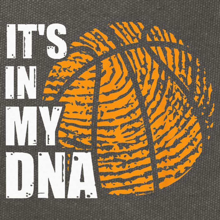 Basketball Its In My DNA Fingerprint Funny Basketball Cotton Canvas Backpack