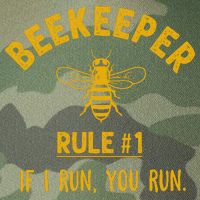 Beekeeper If I Run You Run Save The Bees Climate Change Legacy Tie Dye Trucker Hat
