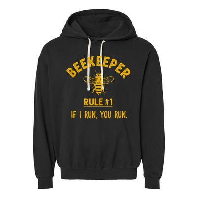 Beekeeper If I Run You Run Save The Bees Climate Change Garment-Dyed Fleece Hoodie