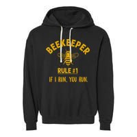 Beekeeper If I Run You Run Save The Bees Climate Change Garment-Dyed Fleece Hoodie