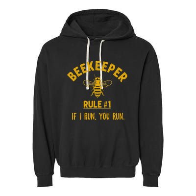 Beekeeper If I Run You Run Save The Bees Climate Change Garment-Dyed Fleece Hoodie