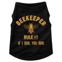 Beekeeper If I Run You Run Save The Bees Climate Change Doggie Tank