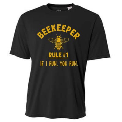 Beekeeper If I Run You Run Save The Bees Climate Change Cooling Performance Crew T-Shirt