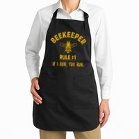 Beekeeper If I Run You Run Save The Bees Climate Change Apron