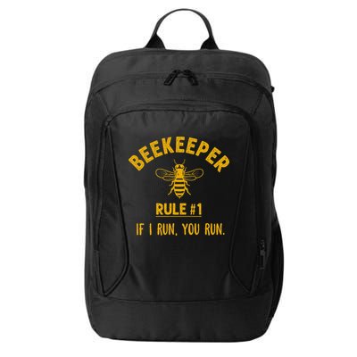 Beekeeper If I Run You Run Save The Bees Climate Change City Backpack