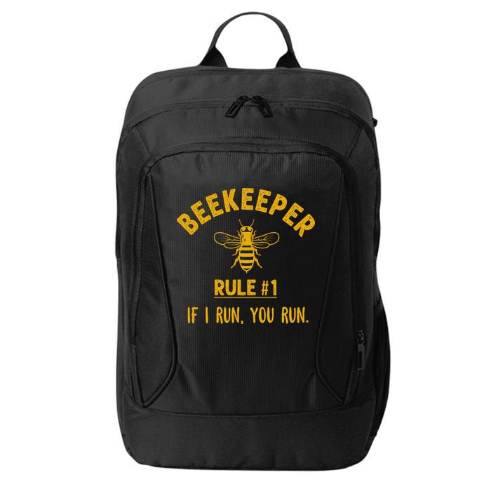 Beekeeper If I Run You Run Save The Bees Climate Change City Backpack