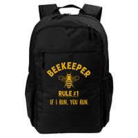 Beekeeper If I Run You Run Save The Bees Climate Change Backpack