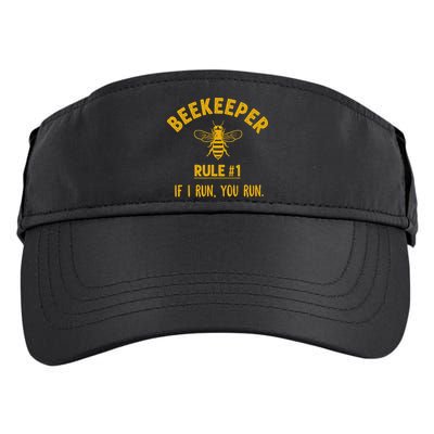 Beekeeper If I Run You Run Save The Bees Climate Change Adult Drive Performance Visor