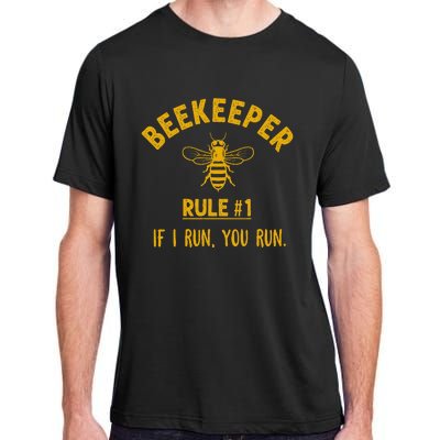 Beekeeper If I Run You Run Save The Bees Climate Change Adult ChromaSoft Performance T-Shirt