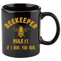 Beekeeper If I Run You Run Save The Bees Climate Change 11oz C Handle Ceramic Mug