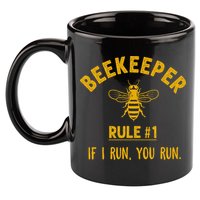 Beekeeper If I Run You Run Save The Bees Climate Change 11oz C Handle Ceramic Mug