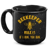 Beekeeper If I Run You Run Save The Bees Climate Change 15oz Campfire Ceramic Mug