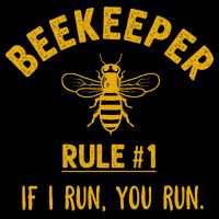 Beekeeper If I Run You Run Save The Bees Climate Change Drawstring Bag