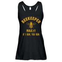 Beekeeper If I Run You Run Save The Bees Climate Change Ladies Essential Flowy Tank