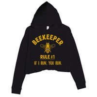Beekeeper If I Run You Run Save The Bees Climate Change Crop Fleece Hoodie