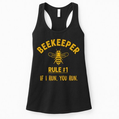 Beekeeper If I Run You Run Save The Bees Climate Change Womens Tank Top